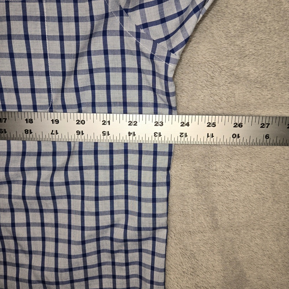 Jos. A. Bank Traveler Tailored Fit Button Down Shirt Bundle Mens L Gingham Blue - Picture 12 of 13